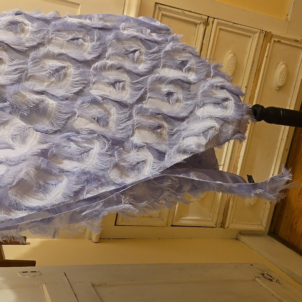 Light Blue Shawl Style Jacket - image 4